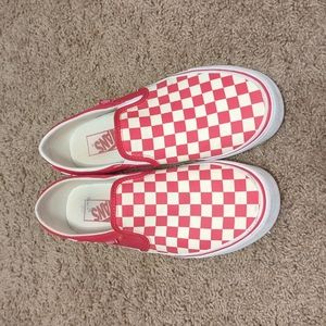 Women's checkered vans size 9